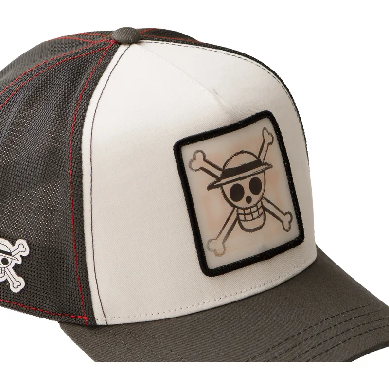 hvid-og-sort-trucker-kasket-monkey-d-luffy-op6-sku-one-piece-fra-capslab