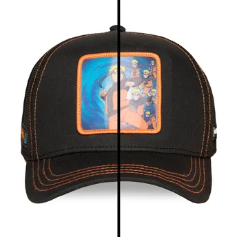 Sort Naruto Uzumaki NS5 KAG Naruto trucker kasket fra Capslab
