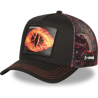 Trucker kasket sort og rød Sauron LOTR EYE Ringenes Herre fra Capslab