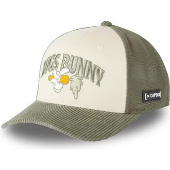 Gorra trucker beige og grøn Bugs Bunny LOO12 HAN Looney Tunes fra Capslab