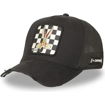Sort trucker-kasket Coyote LOO12 WIL Looney Tunes fra Capslab