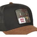 trucker-kasket-sort-og-brun-coyote-loo12-wi2-looney-tunes-fra-capslab