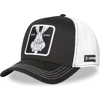 Sort og hvid trucker-kasket Bugs Bunny LOO12 BUG CT Looney Tunes fra Capslab