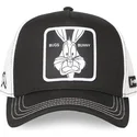 sort-og-hvid-trucker-kasket-bugs-bunny-loo12-bug-ct-looney-tunes-fra-capslab