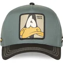 gron-og-sort-curved-snapback-kasket-daffy-duck-loo12-daf2-looney-tunes-fra-capslab