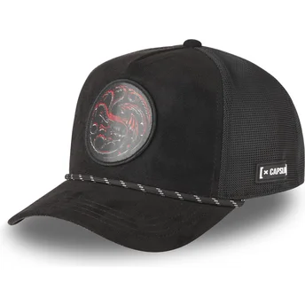 Sort trucker cap Casa Targaryen HOD SYM Game of Thrones fra Capslab