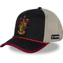 capslab-harry-potter-gryffindor-hp3-gry-sort-og-beige-trucker-kasket