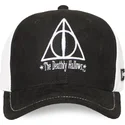 sort-og-hvid-trucker-cap-las-reliquias-de-la-muerte-hp3-dea-harry-potter-fra-capslab