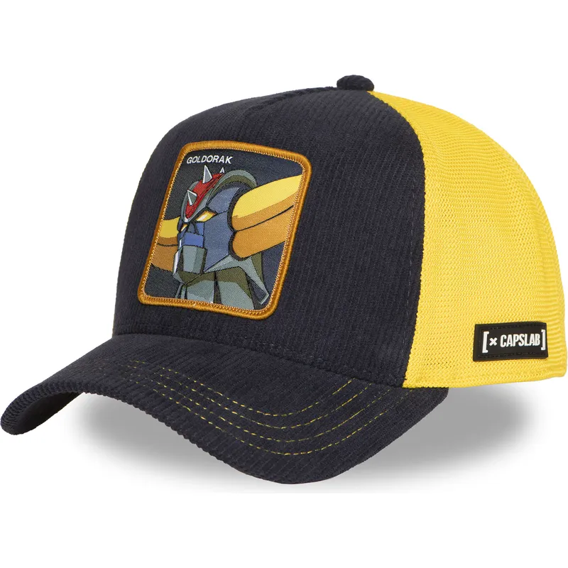 trucker-kasket-marinebla-og-gul-robot-grendizer-goldorak-gol6-gol-robot-grendizer-fra-capslab