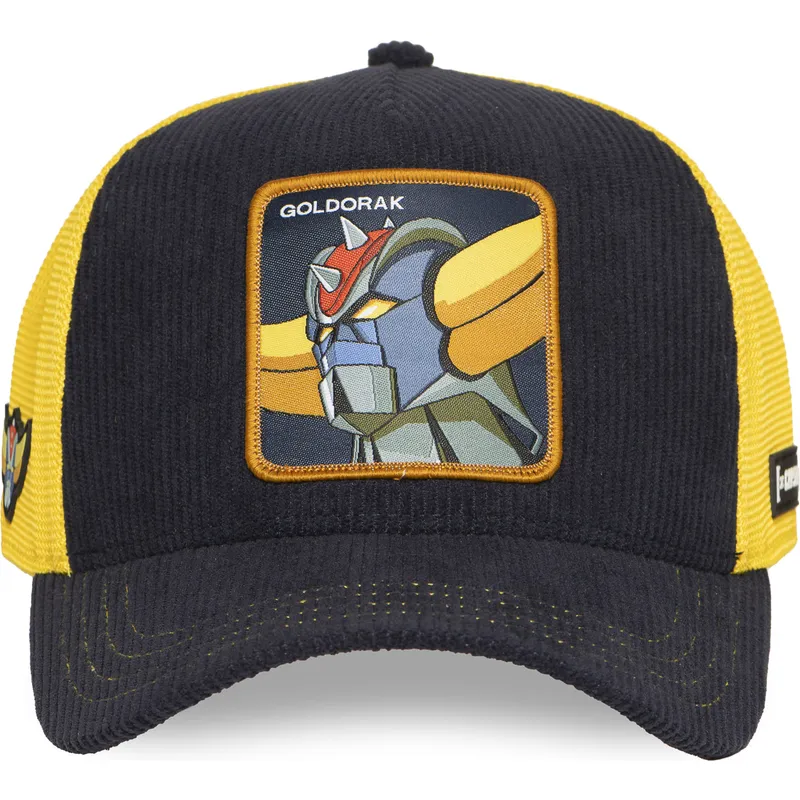 trucker-kasket-marinebla-og-gul-robot-grendizer-goldorak-gol6-gol-robot-grendizer-fra-capslab