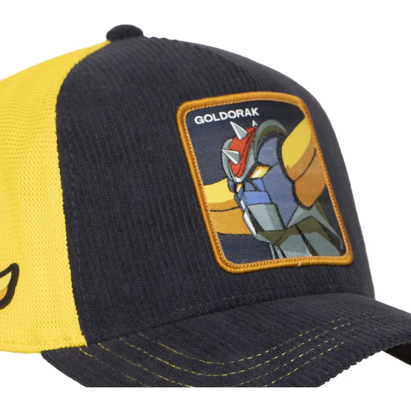 trucker-kasket-marinebla-og-gul-robot-grendizer-goldorak-gol6-gol-robot-grendizer-fra-capslab
