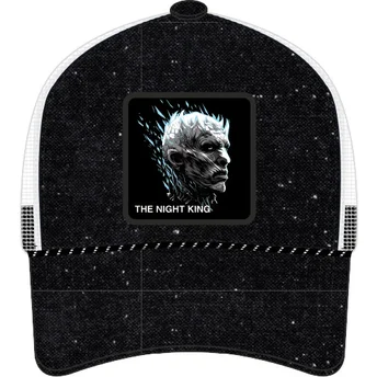 Sort og hvid trucker-kasket Rey de la Noche GOT NIG Game of Thrones af Capslab