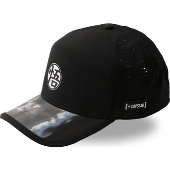 Sort justerbar kasket med buet skygge Son Goku DBS7 ULT Dragon Ball fra Capslab