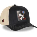 sort-og-beige-trucker-kasket-harley-quinn-dc10-har-dc-comics-fra-capslab