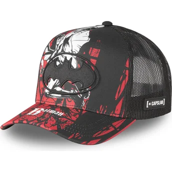 Sort og rød Batman DC10 GRA CT trucker-kasket fra Capslab DC Comics