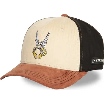 Gorra kurvet flerfarvet snapback PCS AST Astérix el Galo fra Capslab