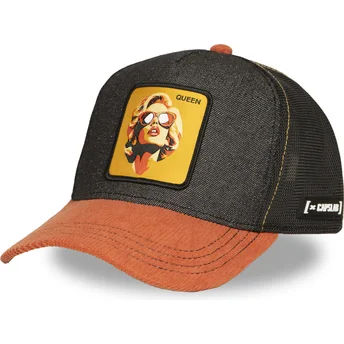 Sort og brun trucker-kasket Marilyn Monroe Queen FAM QUE Famous fra Capslab