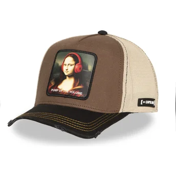 Gorra trucker brun og sort Mona Lisa Pump Up The Volume FAM MON Famous fra Capslab