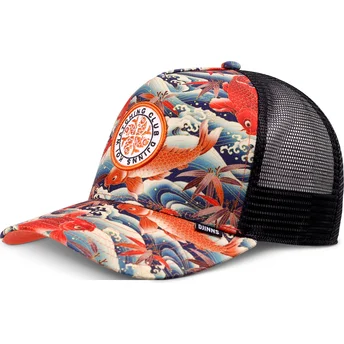Gorra trucker multicolor Koi Watching Club HFT fra Djinns