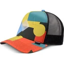 trucker-kasket-multifarvet-geometric-dark-hft-fra-djinns