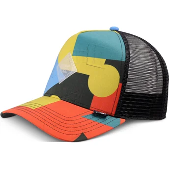 Gorra trucker multicolor Geometric Dark HFT fra Djinns