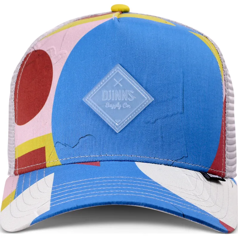 trucker-kasket-multifarvet-geometric-bright-hft-fra-djinns