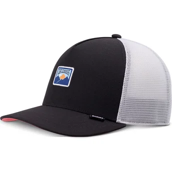 Sort og hvid Seersoftmesh HFT trucker-kasket fra Djinns