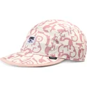 gorra-kurvet-beige-og-lyserod-simple-aztek-soft-fc-fra-djinns