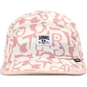 gorra-kurvet-beige-og-lyserod-simple-aztek-soft-fc-fra-djinns