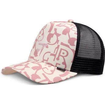 Gorra trucker beige og rosa Simple Aztek HFT fra Djinns