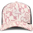 gorra-trucker-beige-og-rosa-simple-aztek-hft-fra-djinns