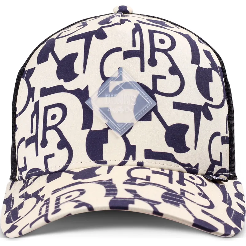 beige-og-sort-trucker-kasket-simple-aztek-hft-fra-djinns