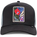 sort-trucker-kasket-m-flowers-hft-fra-djinns