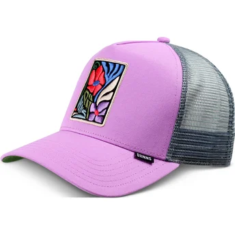 Gorra trucker violet M-Flowers HFT fra Djinns