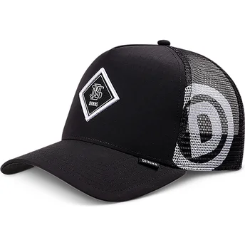 Kasketter buet sort snapback Big RipStop HFT af Djinns