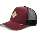 rod-og-sort-trucker-kasket-plainlace-hft-fra-djinns