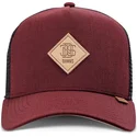 rod-og-sort-trucker-kasket-plainlace-hft-fra-djinns