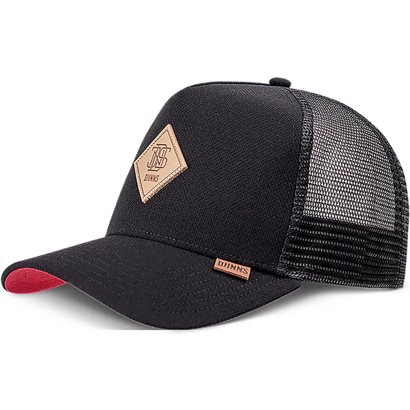 sort-plainlace-hft-trucker-kasket-fra-djinns