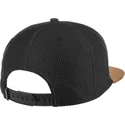 djinns-honey-knit-sort-og-brun-flad-snapback-kasket