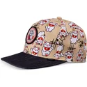 lucky-cat-linen-djinns-beige-og-sort-snapback-flad-kasket-til-dreng