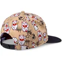 lucky-cat-linen-djinns-beige-og-sort-snapback-flad-kasket-til-dreng