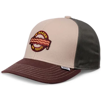 Djinns Food Bacon Basic multicolor buet snapback kasket til drenge