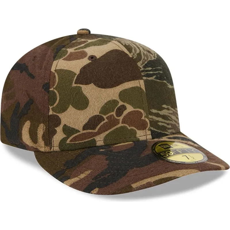buet-kasket-camouflage-tilpasset-59fifty-pre-curved-brushed-cotton-three-looms-woodland-fra-new-era