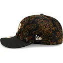 sort-buet-kasket-justerbar-59fifty-low-profile-floral-cord-three-looms-printed-corduroy-fra-oakland-athletics-mlb-fra-new-era