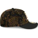 sort-buet-tilpasset-59fifty-low-profile-floral-cord-three-looms-printed-corduroy-oakland-athletics-mlb-kasket-fra-new-era