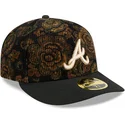 atlanta-braves-mlb-new-era-59fifty-low-profile-floral-cord-three-looms-printed-corduroy-sort-bojet-kasket