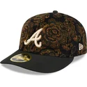 atlanta-braves-mlb-new-era-59fifty-low-profile-floral-cord-three-looms-printed-corduroy-sort-bojet-kasket