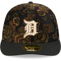sort-buet-tilpasset-59fifty-low-profile-floral-cord-three-looms-printed-corduroy-kasket-fra-detroit-tigers-mlb-fra-new-era