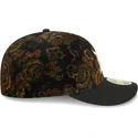 sort-buet-kasket-justerbar-59fifty-low-profile-floral-cord-three-looms-printed-corduroy-fra-detroit-tigers-mlb-fra-new-era