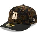 sort-buet-tilpasset-59fifty-low-profile-floral-cord-three-looms-printed-corduroy-kasket-fra-detroit-tigers-mlb-fra-new-era